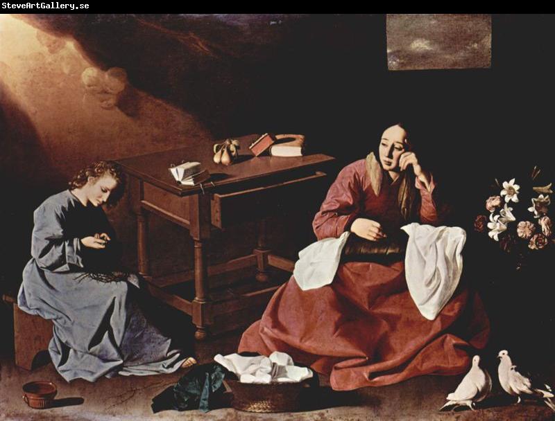 Francisco de Zurbaran Kontemplation des Jesusknaben uber die Dornenkrone